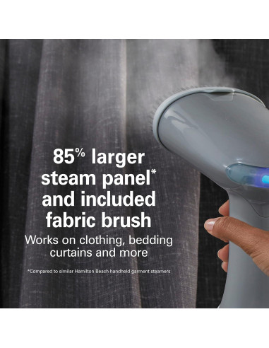 Hervidor de Ropa de Mano Hamilton Beach 1200W 400ml Gris/Azul