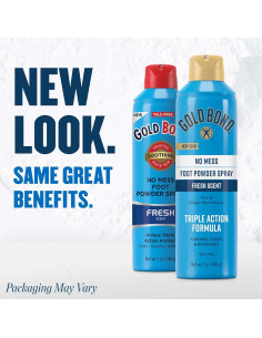 Gold Bond Spray de Polvo para Pies Sin Talco 198 g Aroma Fresco 2
