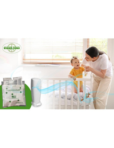 Paquete de 12 + 1 Desodorantes Green Piece para Cubo de Pañales