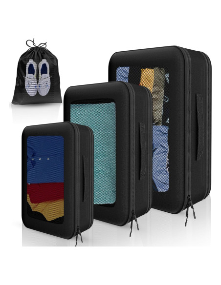 Set de 4 Cubos de Compresión SafiSpiral para Empacar