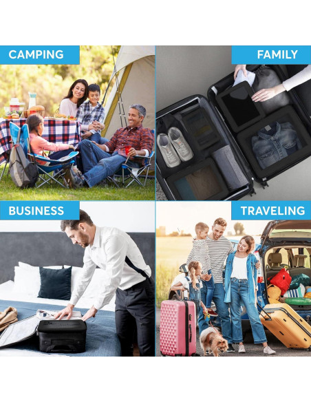 Set de 4 Cubos de Compresión SafiSpiral para Empacar