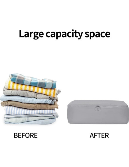 Set de 6 Cubos de Compresión Jealkip para Viaje Gris