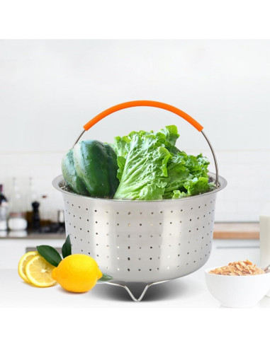 Cesta de Cocción al Vapor Acero Inoxidable 21,5 cm