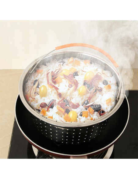 Cesta de Cocción al Vapor Acero Inoxidable 21,5 cm