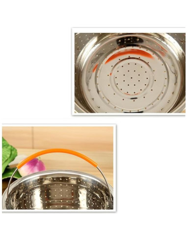 Cesta de Cocción al Vapor Acero Inoxidable 21,5 cm