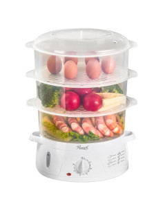 Vaporera eléctrica Rosewill 9.0L 800W 3 niveles apilables