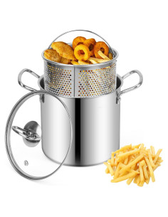 Olla Multifuncional Yummy Sam 3L Acero Inoxidable con Canasta