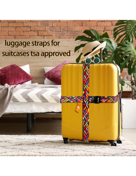 Correas de Equipaje Ajustables CEPORASK 2023 Colorido 1.85m