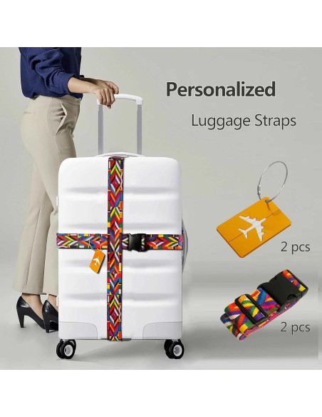 Correas de Equipaje Ajustables CEPORASK 2023 Colorido 1.85m