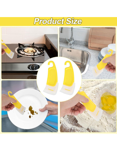 4 Espátulas de Silicona NQEUEPN 14x5 cm para Cocina y 3D