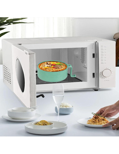 Tazón de Ramen OZY para Microondas Verde 6 Piezas