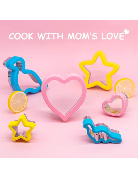 Juego de Cortadores de Sándwich Tiblue 24 Piezas Acero Inoxidable