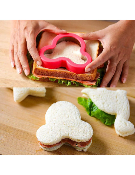 Juego de Cortadores de Sándwich Tiblue 24 Piezas Acero Inoxidable