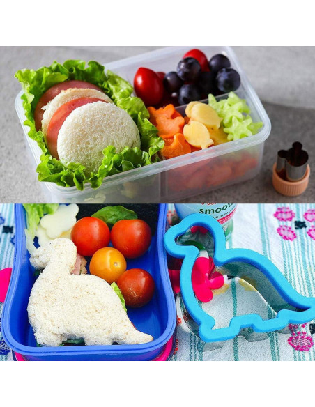 Juego de Cortadores de Sándwich Tiblue 24 Piezas Acero Inoxidable