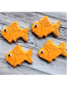 Cortador de Galletas Ann Clark Pez Dorado 9.8x7.6 cm 2