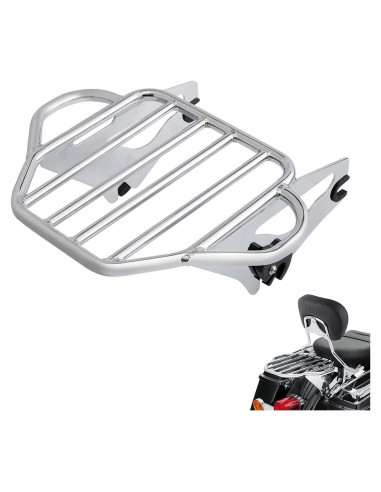 Soporte de Equipaje Desmontable XMT-Moto Cromo Harley 2014+
