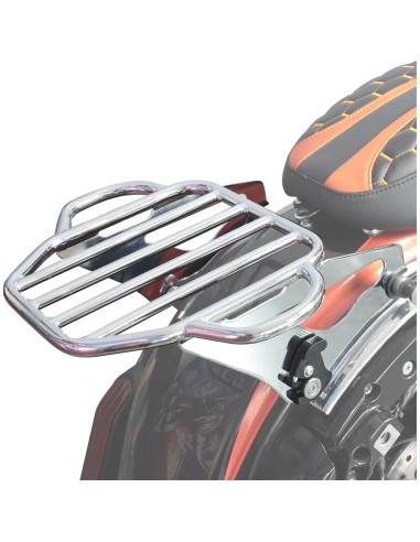 Soporte de Equipaje Desmontable XMT-Moto Cromo Harley 2014+