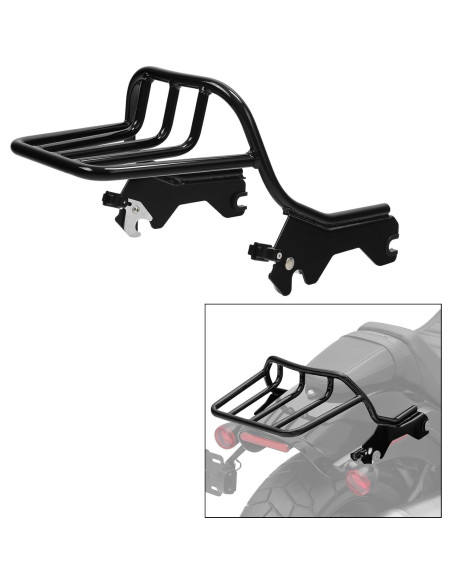 Soporte de Equipaje TCMT Negro para Harley 2 Personas