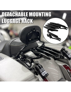 Soporte de Equipaje Desmontable HIYOYO para Harley 2009-2024 2