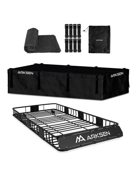 ARKSEN Rack de Techo 213 cm x 99 cm x 15 cm 250 kg con Bolsa
