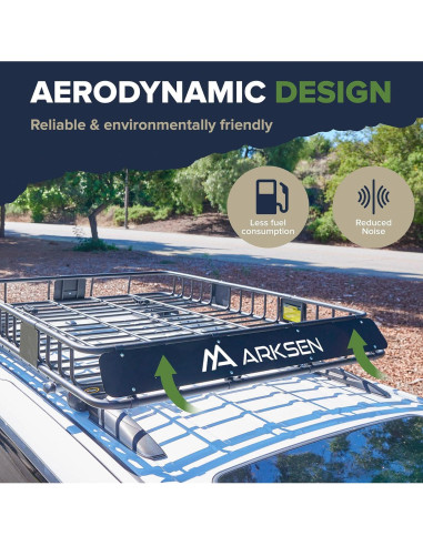 ARKSEN Rack de Techo 213 cm x 99 cm x 15 cm 250 kg con Bolsa