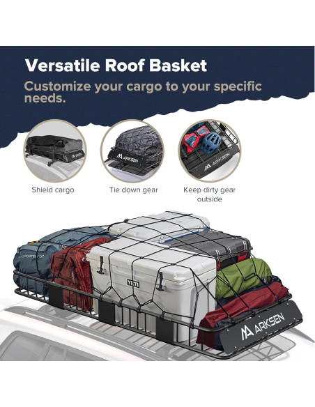 ARKSEN Rack de Techo 213 cm x 99 cm x 15 cm 250 kg con Bolsa
