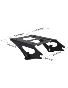 Soporte de Equipaje Desmontable TCMT Negro para Harley 2014-2025 2