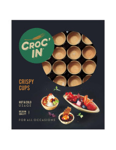 Mini Tartas Neutras Croc'In - 60 Copas Comestibles Veganas