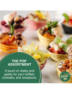 Mini Tartas Neutras Croc'In - 60 Copas Comestibles Veganas 2