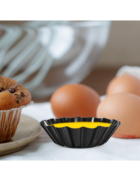 12 Moldes para Tartas de Flor Cabilock de Acero al Carbono