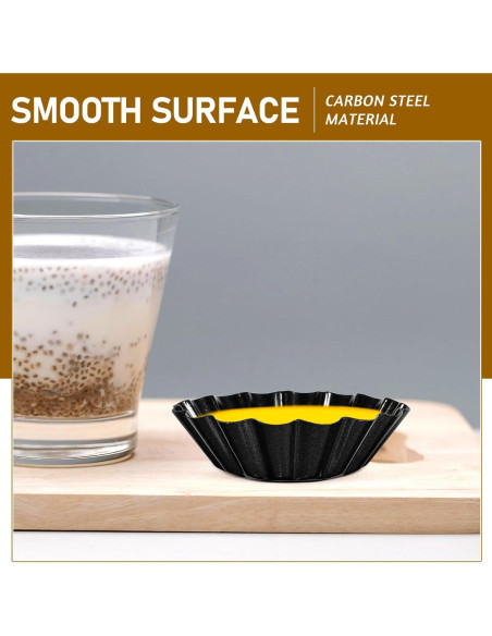 12 Moldes para Tartas de Flor Cabilock de Acero al Carbono