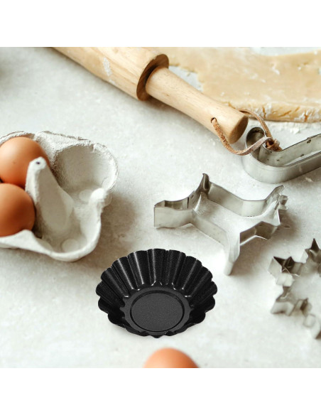 12 Moldes para Tartas de Flor Cabilock de Acero al Carbono