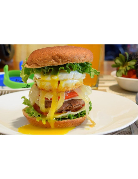 Anillos de Huevo de Silicona Kitchen Essentials - Antiadherentes Multicolor (Paquete de 4)