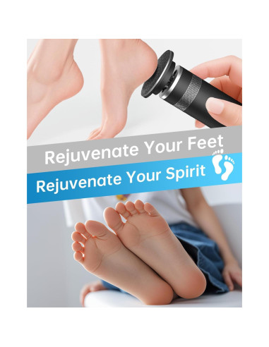 Removedor de Callos Eléctrico Tohecu FCM-08 Negro con 60 Discos