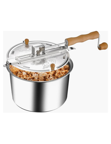 Horno de Palomitas de Maíz Great Northern 5qt Aluminio Plateado