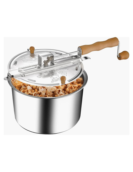 Horno de Palomitas de Maíz Great Northern 5qt Aluminio Plateado