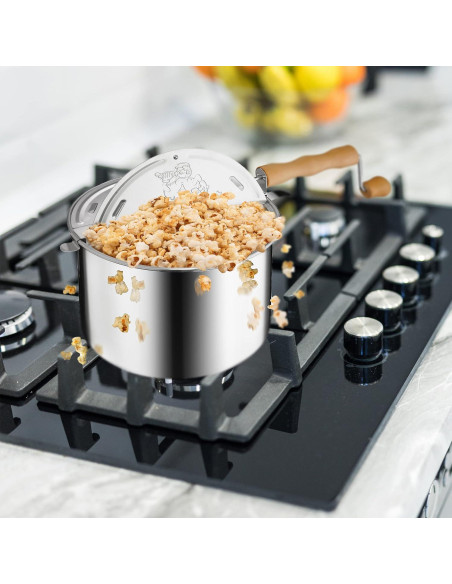 Horno de Palomitas de Maíz Great Northern 5qt Aluminio Plateado