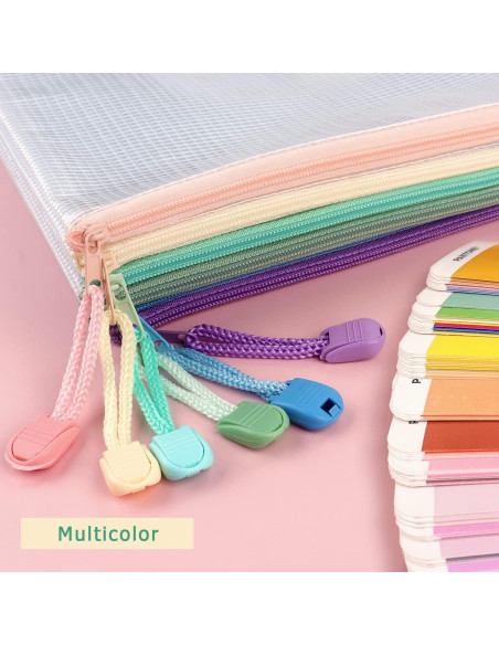 Tamaki 6 Bolsas de Cremallera Malla Impermeables A4