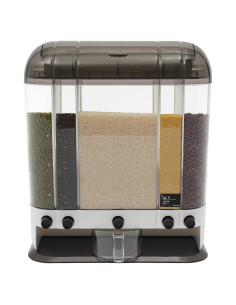 Dispensador de Granos 2 Niveles LOYALHEARTDY 16.5 kg Marrón