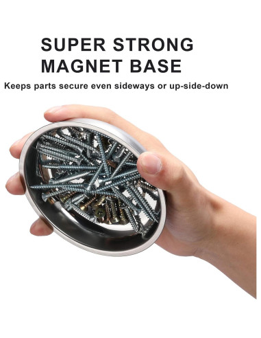 Juego de Bandejas Magnéticas Mayouko 3 Piezas 3" 4" 6"