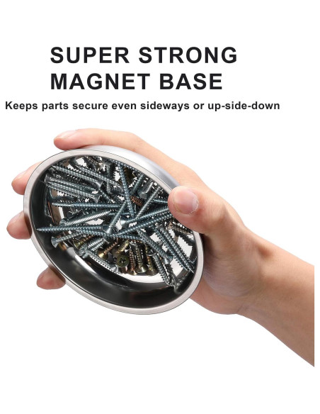 Juego de Bandejas Magnéticas Mayouko 3 Piezas 3" 4" 6"