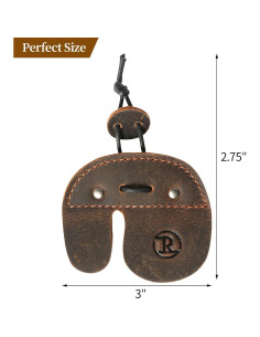 Protector de Dedo de Arquería Ringsun de Cuero para Tiro 2