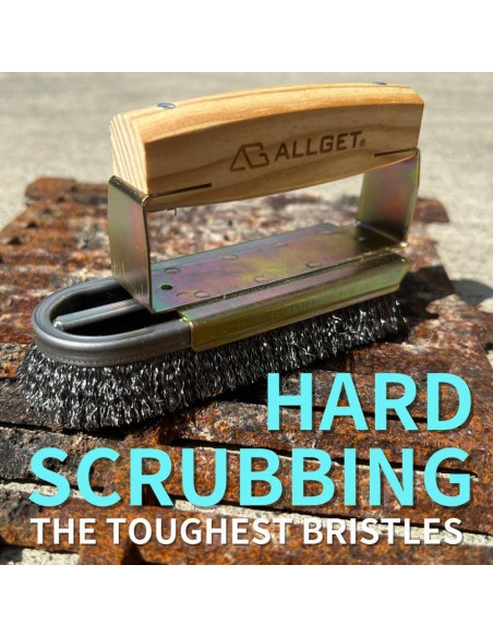 Cepillo de Alambre de Acero ALLGET HD-5X para Limpieza Pesada