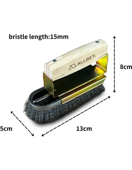 Cepillo de Alambre de Acero ALLGET HD-5X para Limpieza Pesada