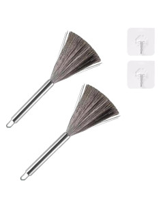 2 Cepillos de Limpieza Wjwumha Acero Inoxidable 21,6 cm