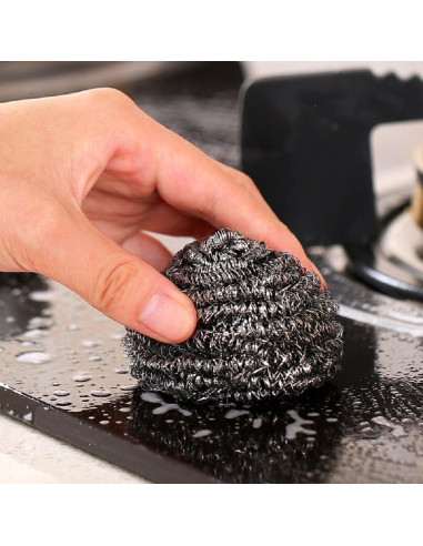 12 Estropajos de Acero Inoxidable KTOJOY para Cocina