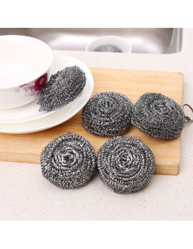 12 Estropajos de Acero Inoxidable KTOJOY para Cocina