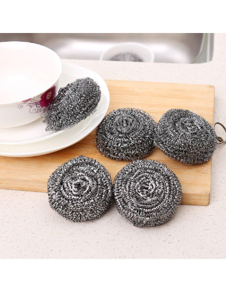12 Estropajos de Acero Inoxidable KTOJOY para Cocina