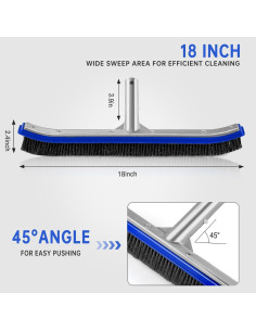 Cabezal de Cepillo para Piscina Unipool 45,72 cm Acero 2