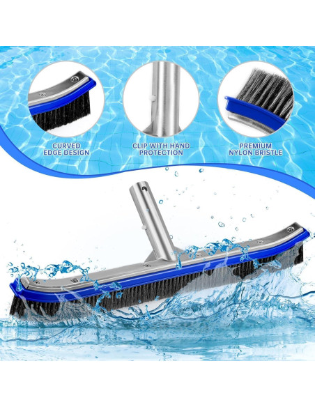 Cabezal de Cepillo para Piscina Unipool 45,72 cm Acero